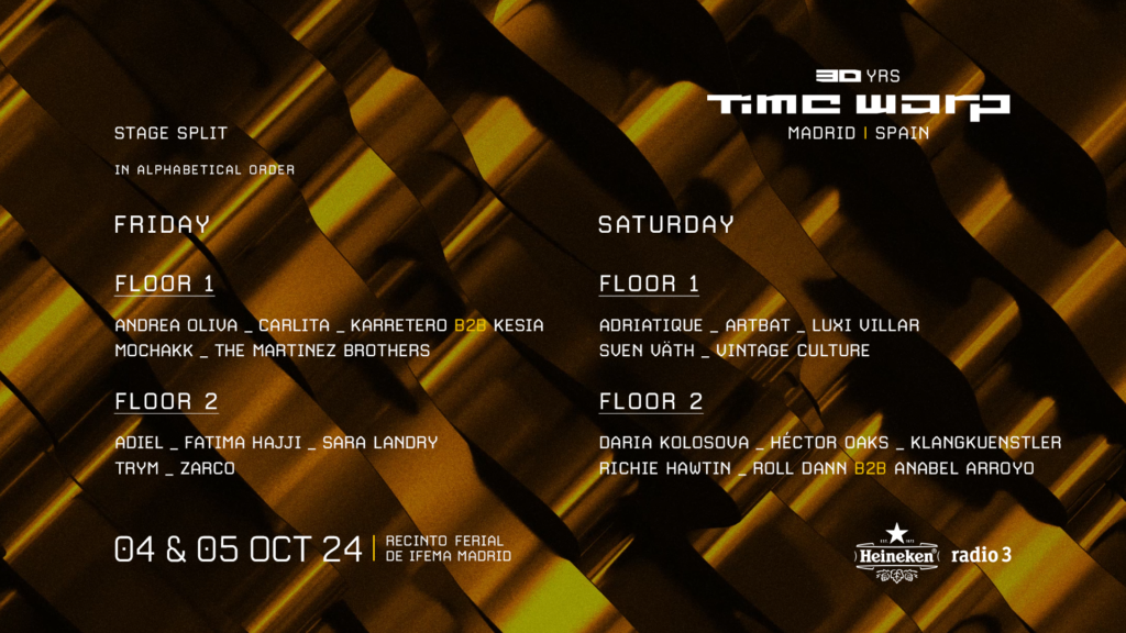 Festival Time Warp Madrid 2024 line up